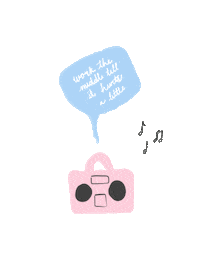 dance radio Sticker by Actual Footage of Me