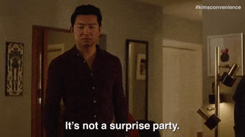 Cookie Monster Surprise Party GIF by Kim's Convenience