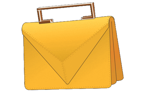 orange bag Sticker by The Americae
