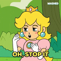 Princess Peach Flirting GIF by Mashed