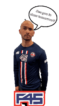 Confused F45Training Sticker by F45 U Street