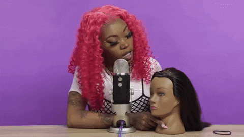 FuseMedia giphygifmaker beauty hair mic GIF