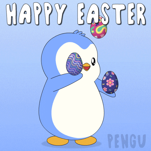 Easter Eggs Penguin GIF by Pudgy Penguins