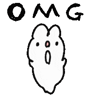 Tomang2 omg rabbit oh my god 토끼 Sticker