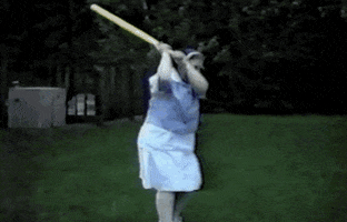 bat slip GIF by RETROFUNK