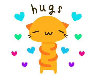 I Love You Hug Sticker by Cindy Suen
