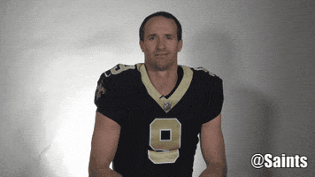 drew brees pointing GIF by New Orleans Saints