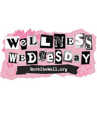 Pink Wellness Sticker by Work2BeWell
