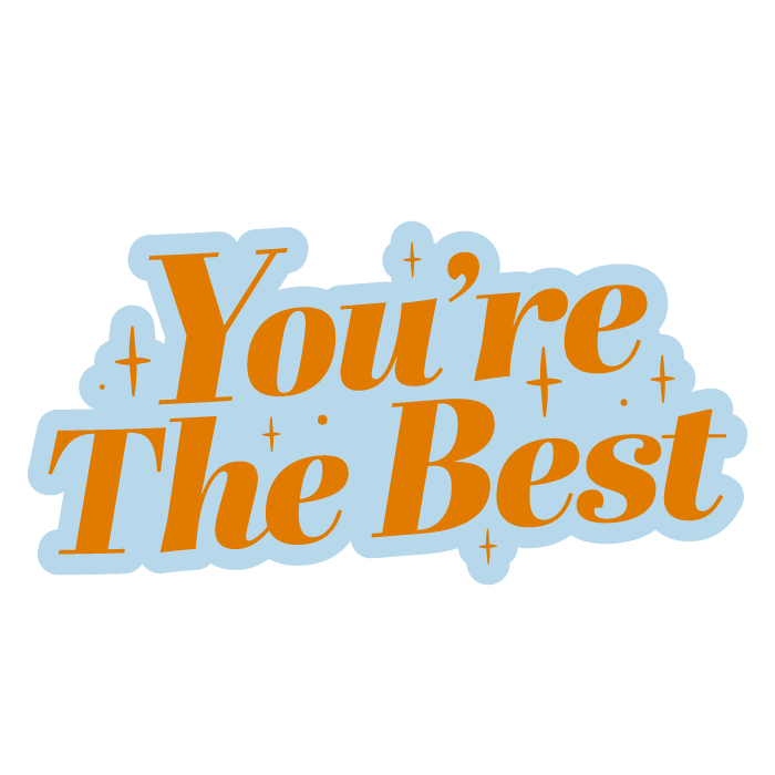 Mirror Piping Sticker by Funny Face Bakery