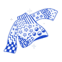 Illustration Knitting Sticker by Laura Dalgaard Knit