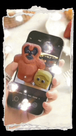 SqueakyandB couple positive goodday pop out GIF