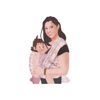 Wrap Babywearing Sticker by Mamy Mamy
