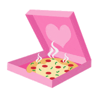Food Love Sticker by Kim Campbell