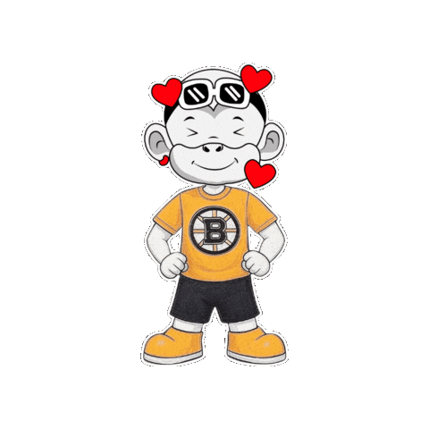 Boston Bruins Love Sticker by Zhot