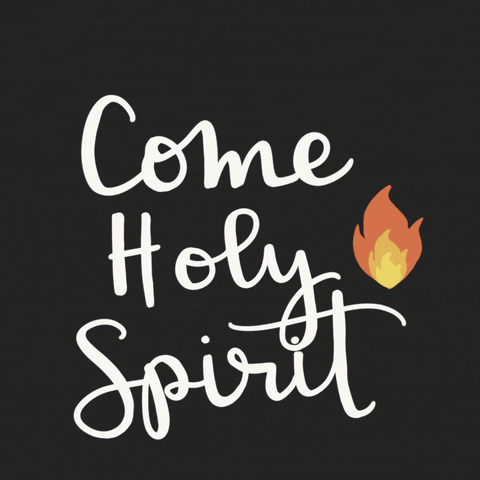 Holy Spirit Flame GIF by Annunciation Designs