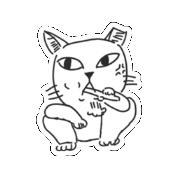 Angry The Cat Sticker