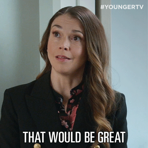 That Would Be Great Sutton Foster GIF by YoungerTV