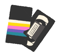 color_fuel retro 90s 80s vhs Sticker