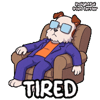 Tired Dog Sticker by VeeFriends
