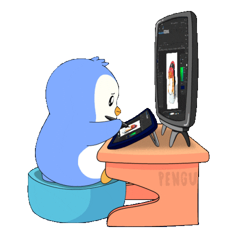Art Illustration Sticker by Pudgy Penguins