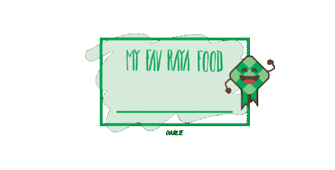 Raya Iftar Sticker by DARLIE MY