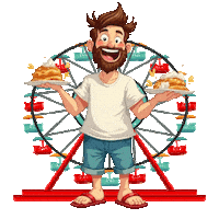 Ice Cream Pizza Sticker