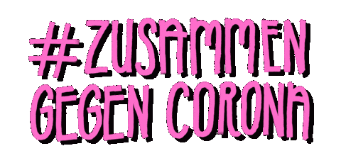 Corona Zusammen Sticker by MULTI AWESOME STUDIO