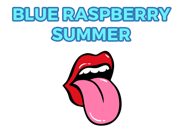 Blue Raspberry Tongue Sticker by #1 For Hip Hop, HOT 97