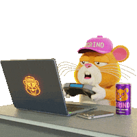 Working Hard Level Up Sticker by Grind