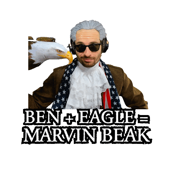 Bald Eagle Ben Sticker