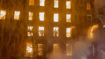 More Than 100 Firefighters Tackle Building Fire That Spread to Church in Manhattan