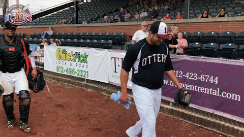 EvansvilleOtters giphyupload baseball gameday pitcher GIF
