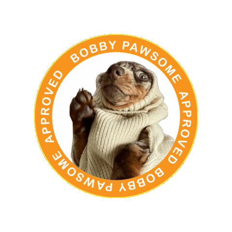 BobbyPawsome giphygifmaker dog puppy approved Sticker