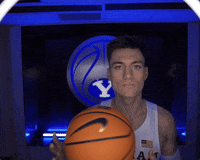 Byu Basketball Go Cougs GIF by BYU Cougars