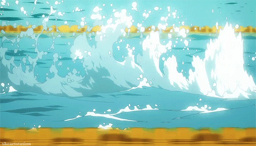 swimming anime GIF