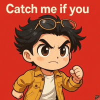Run Fast Catch Me If You Can GIF by Persona