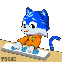 Cat Engage Sticker by Toshithecat