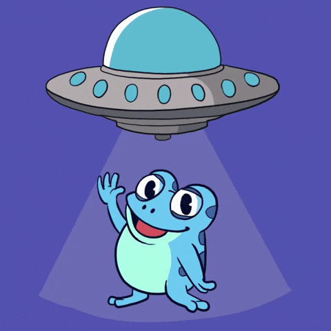 Ufo Abduction GIF by Croakey