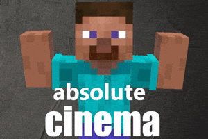Humamoyous_ steve absolute cinema minecraft meme absolute cinema minecraft GIF