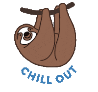 Chilling Chill Out Sticker
