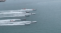Powerboat Flips During Race in Key West, Florida