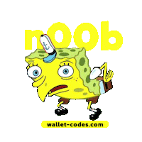 Noob Spongebob Mocking Sticker by Wallet Codes