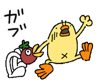 Bird Chicken Sticker by ぴょろりんちょ（ひよこ人間ぴよ）