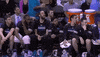 charlotte hornets bench celebration GIF by NBA