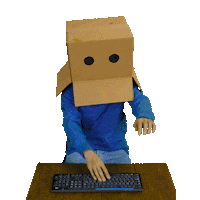 Panic Typing Sticker by ZenMarket