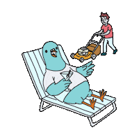 Chilling Garden Life Sticker