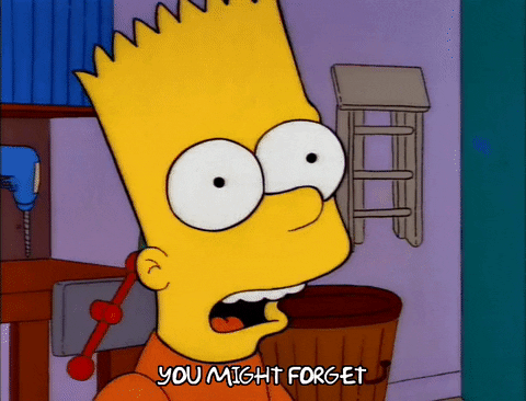 Forget Season 3 GIF by The Simpsons