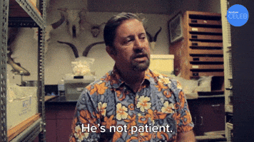He's Not Patient At All