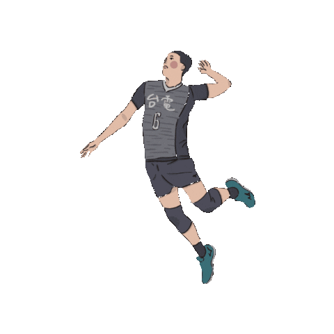 chengchengzz giphygifmaker 排球 台電 台電男排 Sticker