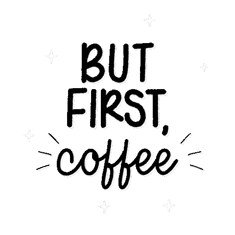 First Coffee Sticker